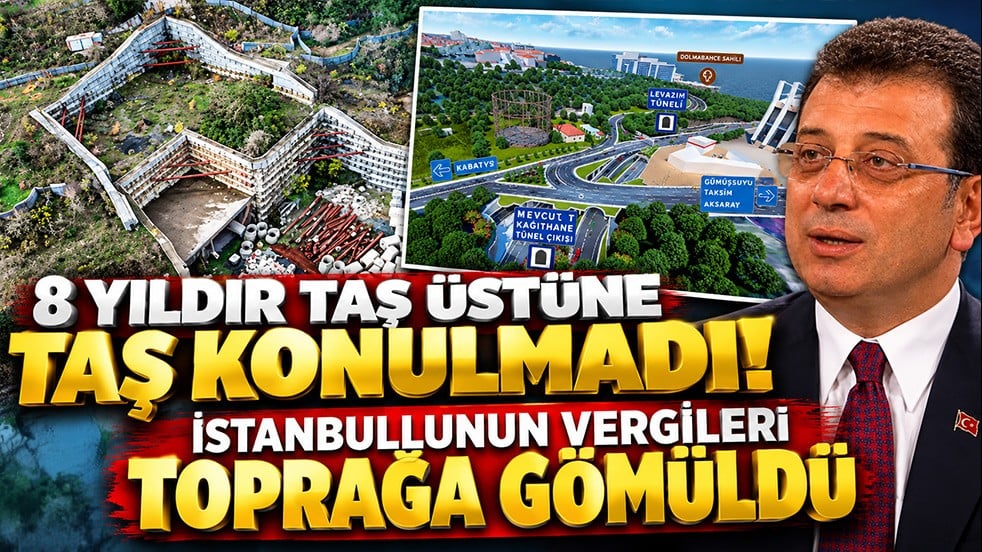 8 yıldır taş üstüne taş konulmadı! İstanbullunun vergileri toprağa gömüldü