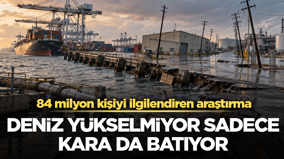 84 milyon kişiyi ilgilendiren araştırma! Deniz yükselmiyor sadece, kara da batıyor