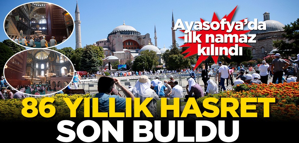 86 yıllık hasret son buldu! İlk Cuma namazı kılındı