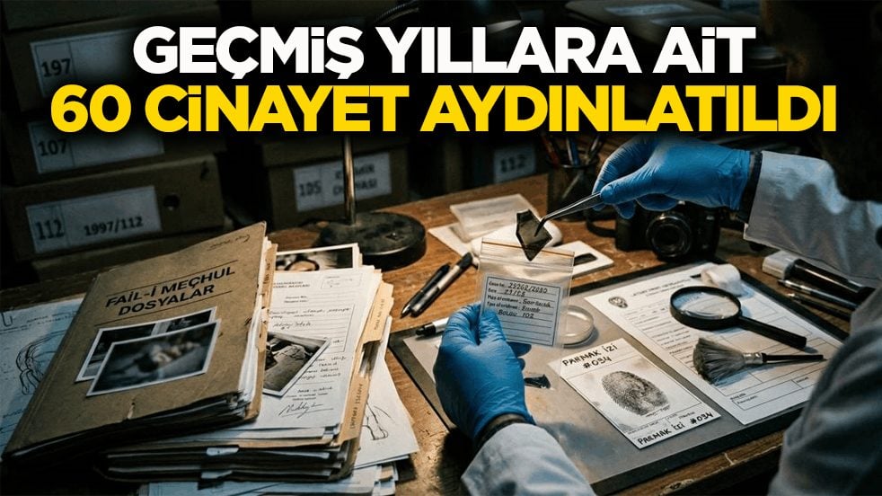 9 aylık çalışmanın sonucu: Geçmiş yıllara ait 60 cinayet aydınlatıldı
