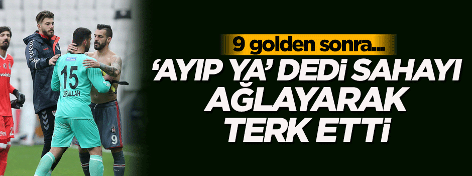 9 gol yiyen kaleci sahadan ağlayarak çıktı