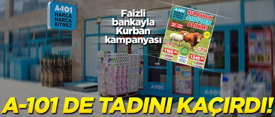 A-101 de tadını kaçırdı!