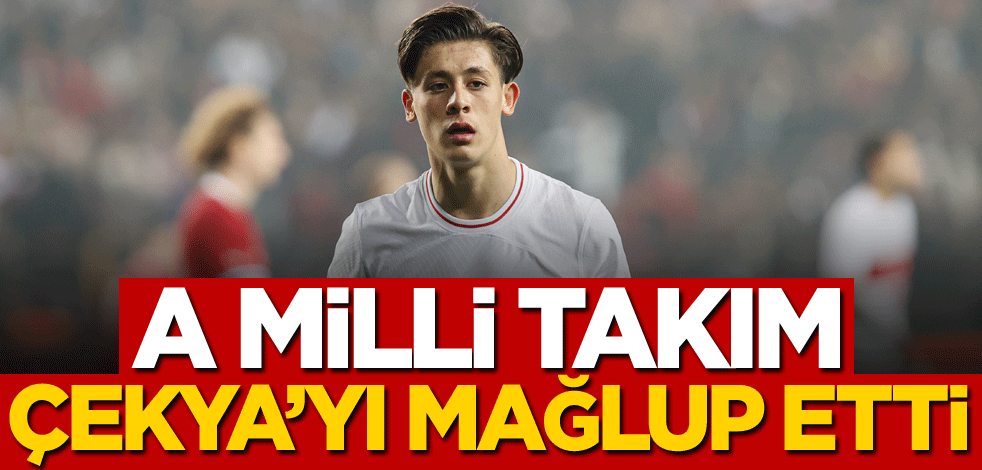 A Milli Takım, Çekya'yı mağlup etti