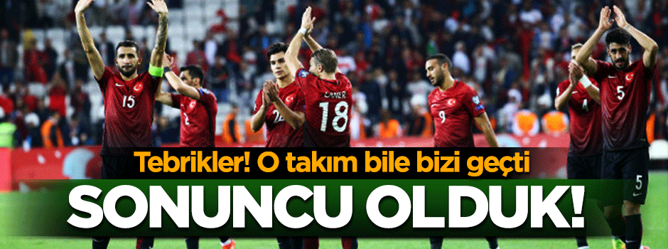 A Milli Takım sonuncu oldu