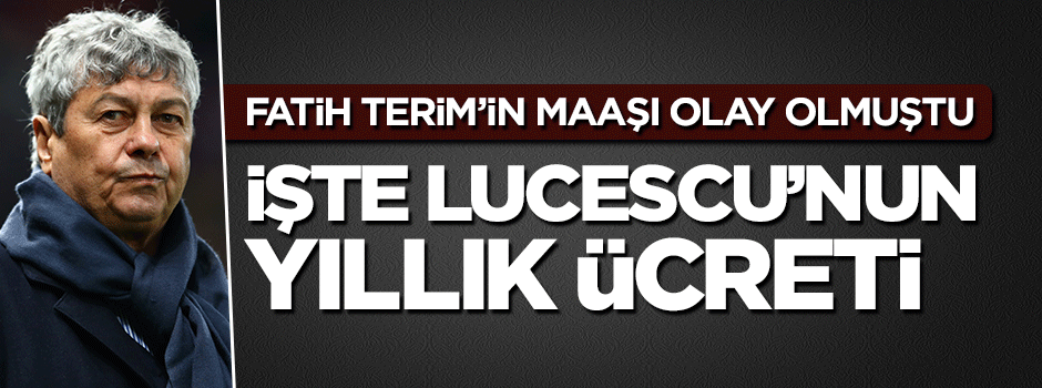 A Milli Takım'ın yeni hocası Lucescu'nun maaşı belli oldu