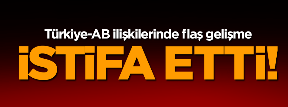 AB büyükelçisi istifa etti!