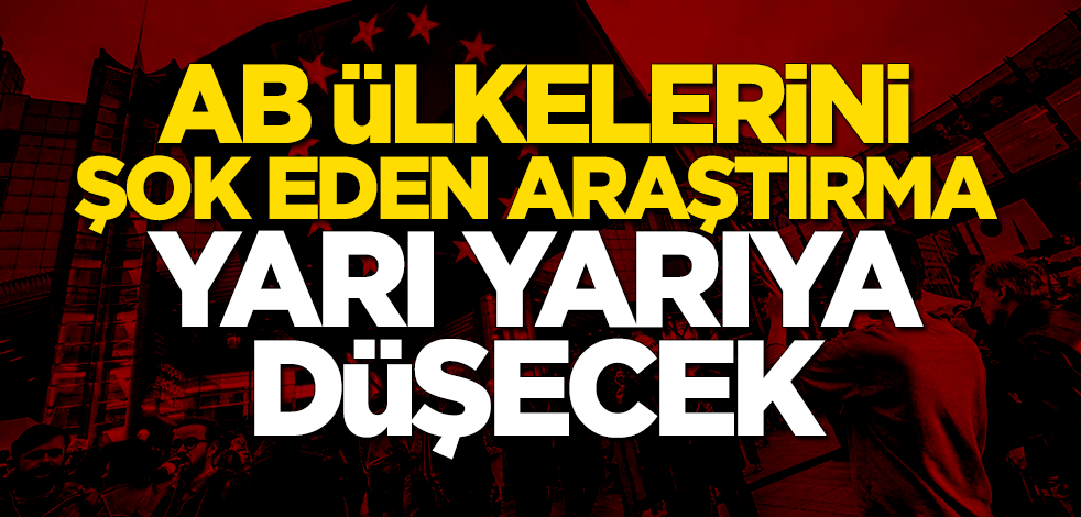 AB ülkelerini şok eden araştırma: Yarı yarıya düşecek