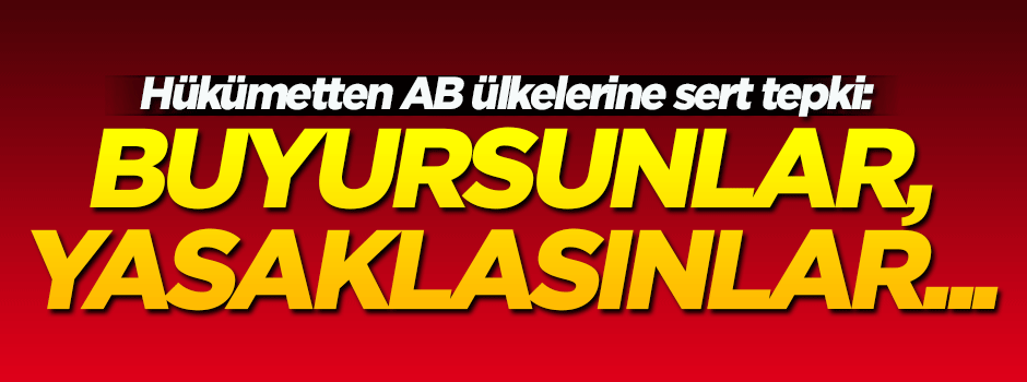 AB ülkelerinin 'oy vermeyi yasaklarız' tehdidine Kurtulmuş'tan cevap