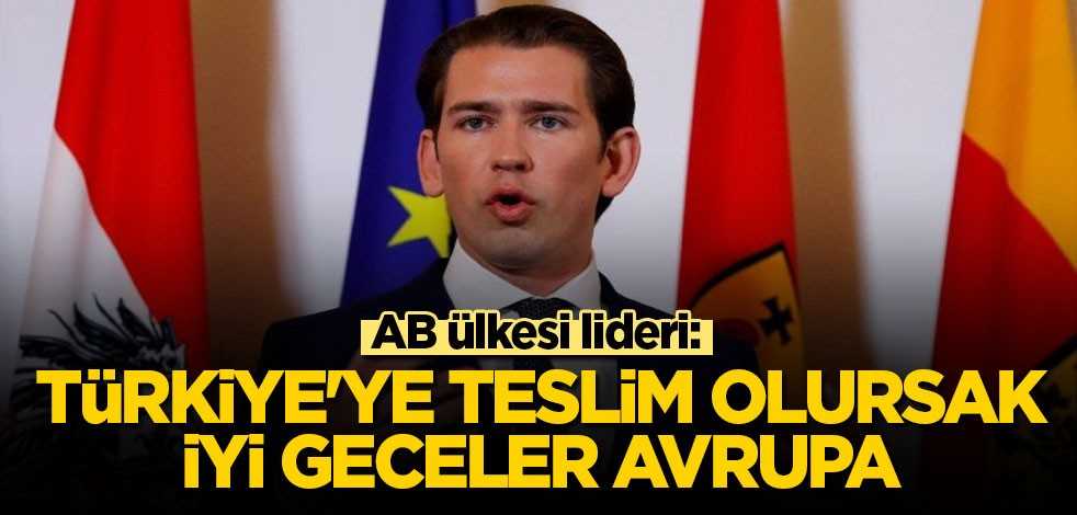 AB ülkesi lideri: Erdoğan ve Türkiye'ye teslim olursak iyi geceler Avrupa