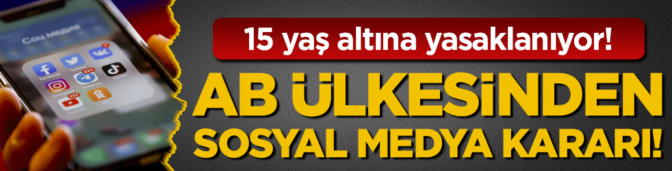 AB &uuml;lkesinden sosyal medya kararı 15 yaş altına yasaklanıyor!