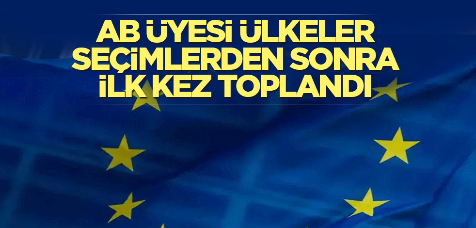 AB üyesi ülkeler seçimlerden sonra ilk kez toplandı