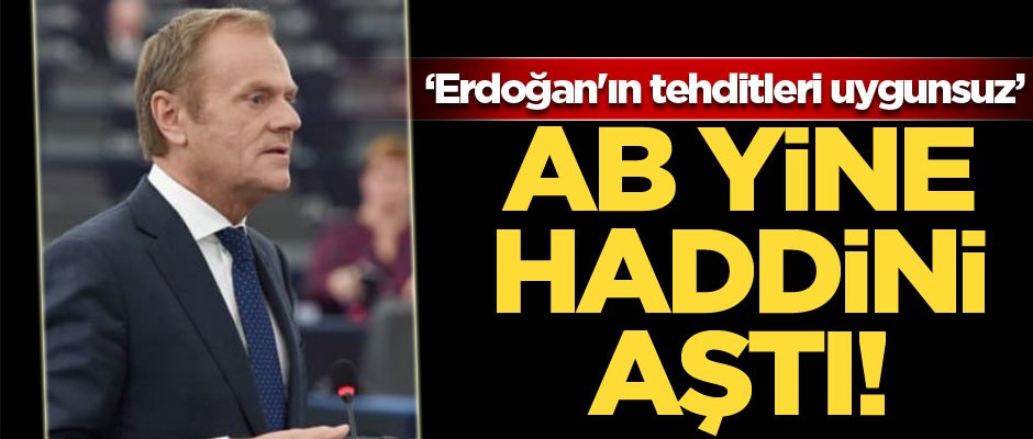 AB yine haddini aştı! Erdoğan'ın tehditleri uygunsuz