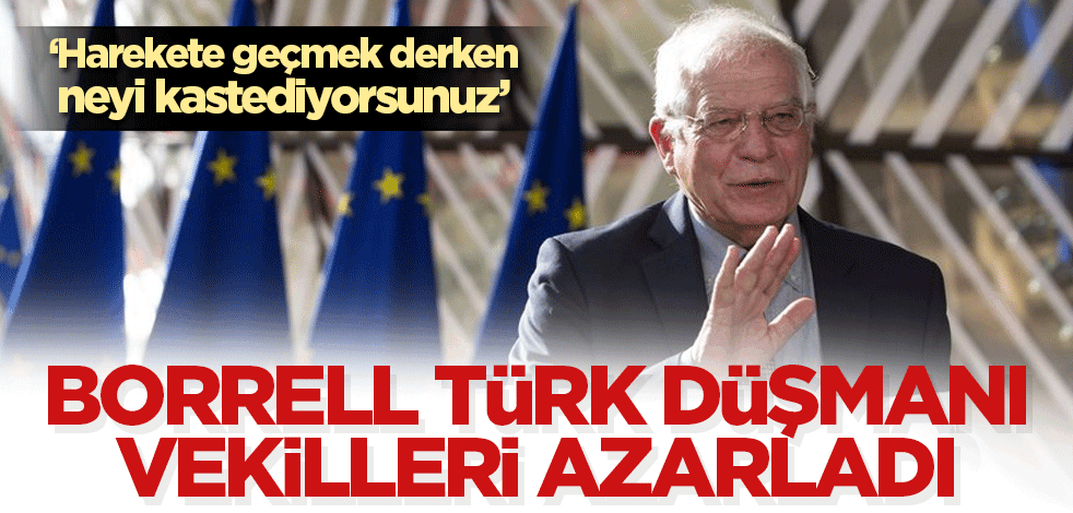 AB Yüksek Temsilcisi Borrell Türk düşmanı vekilleri azarladı