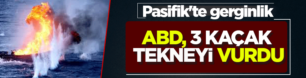 ABD, 3 kaçak tekneyi vurdu