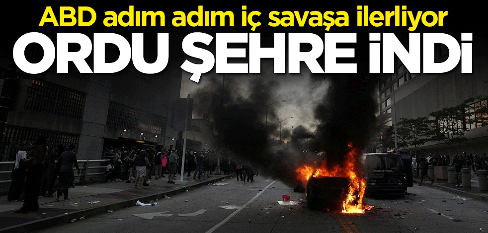 ABD adım adım iç savaşa ilerliyor! Trump orduyu şehre soktu