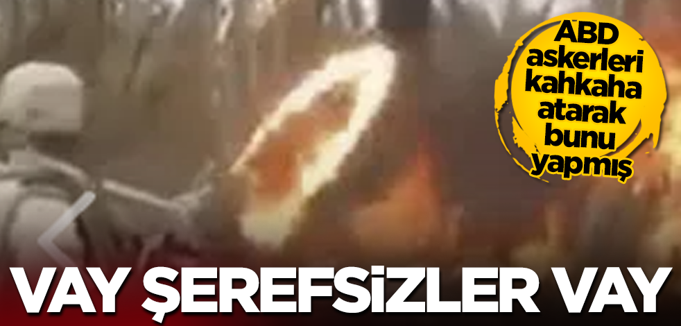 ABD askerleri kahkaha atarak bunu yapmış! Vay şerefsizler vay