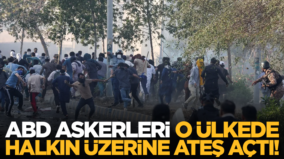ABD askerleri o ülkede halkın üzerine ateş açtı!