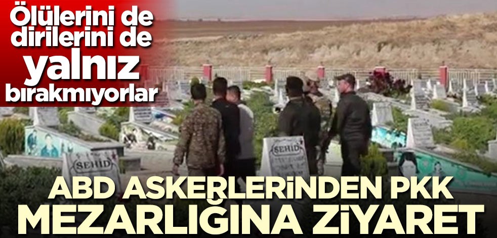 ABD askerleri PKK mezarlığını ziyaret etti