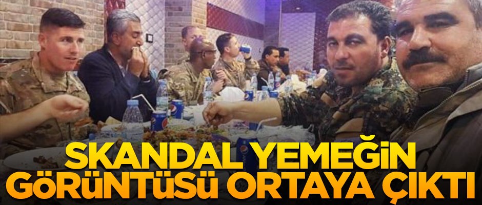 ABD askerleri PKK'lı teröristlerle yemekte!