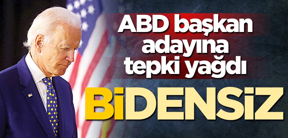 ABD başkan adayına tepki yağdı! Bidensiz