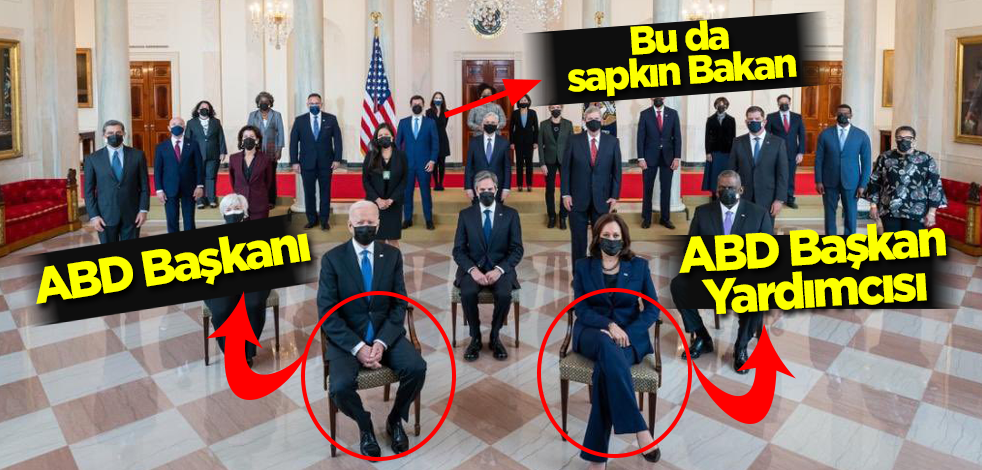 ABD Başkanı Biden'ın kabine toplantısı fotoğrafında dikkat çeken detay