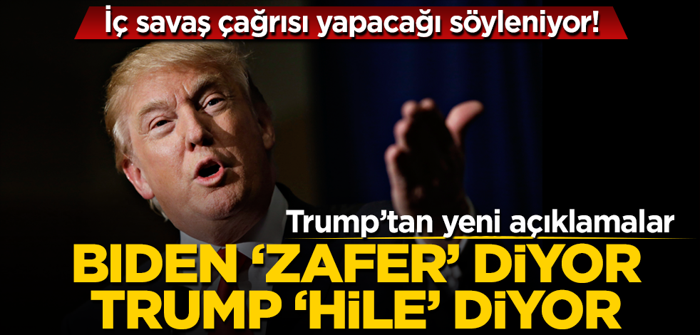 ABD Başkanı Donald Trump'tan seçimlerle ilgili yeni açıklama