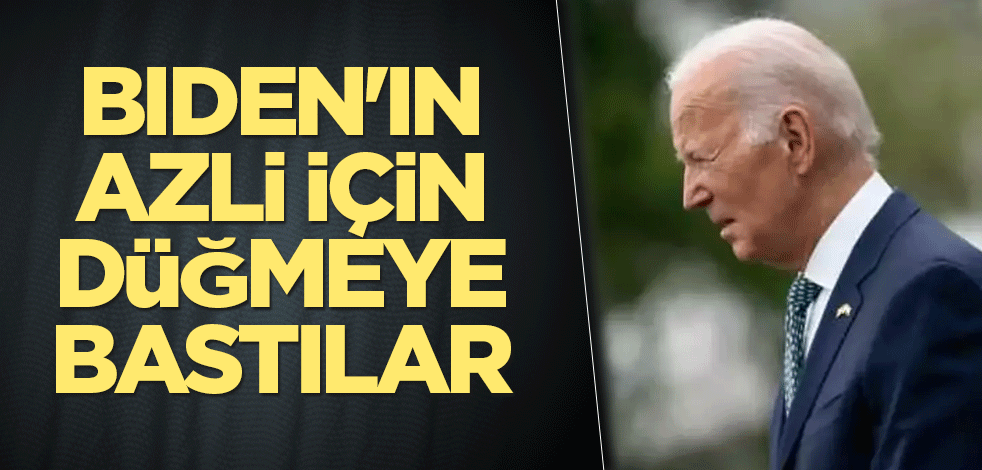 ABD Başkanı Joe Biden'ın azli için düğmeye bastılar