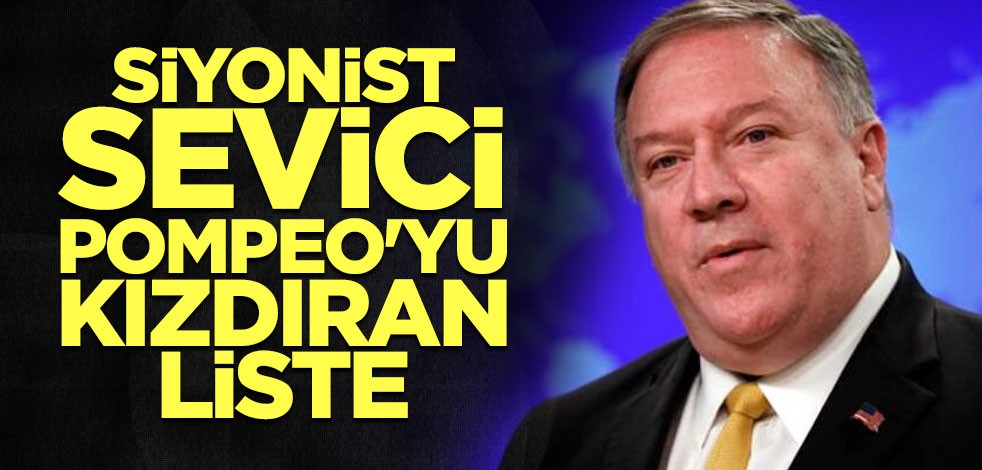 ABD Dışişleri Bakanı Pompeo'yu kızdıran liste