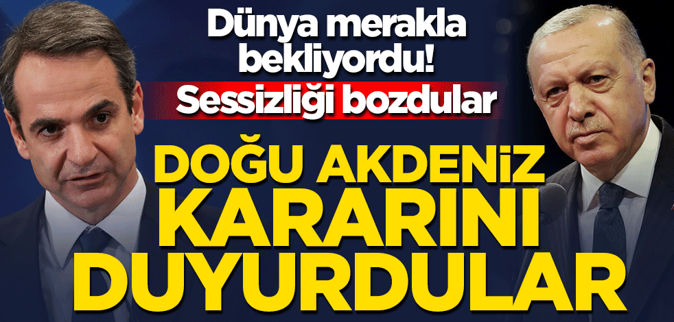 ABD 'Doğu Akdeniz' kararını açıkladı: Diplomasi yoluyla çözülmeli