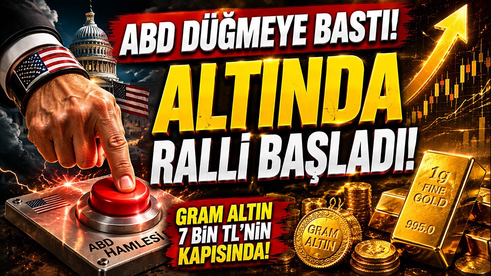 ABD düğmeye bastı, altında ralli başladı! Gram altın 7 bin TL'nin kapısında