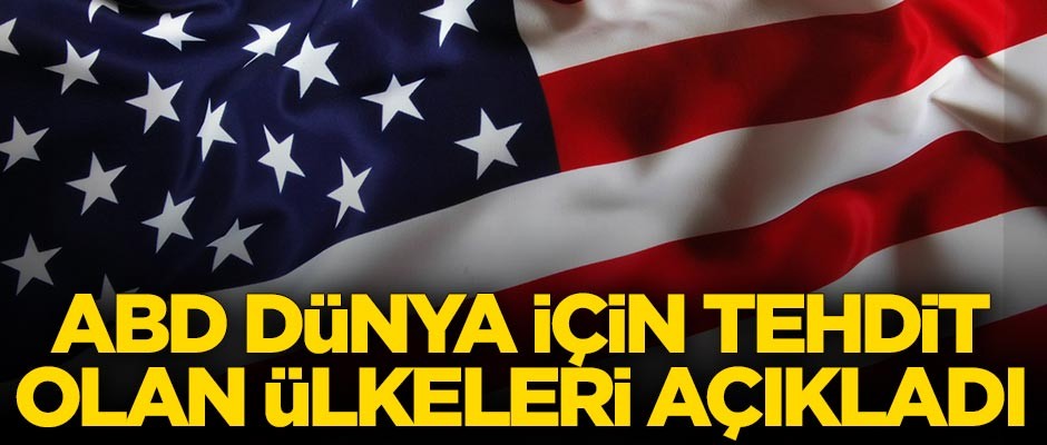 ABD dünya için tehdit oluşturan ülkeleri açıkladı