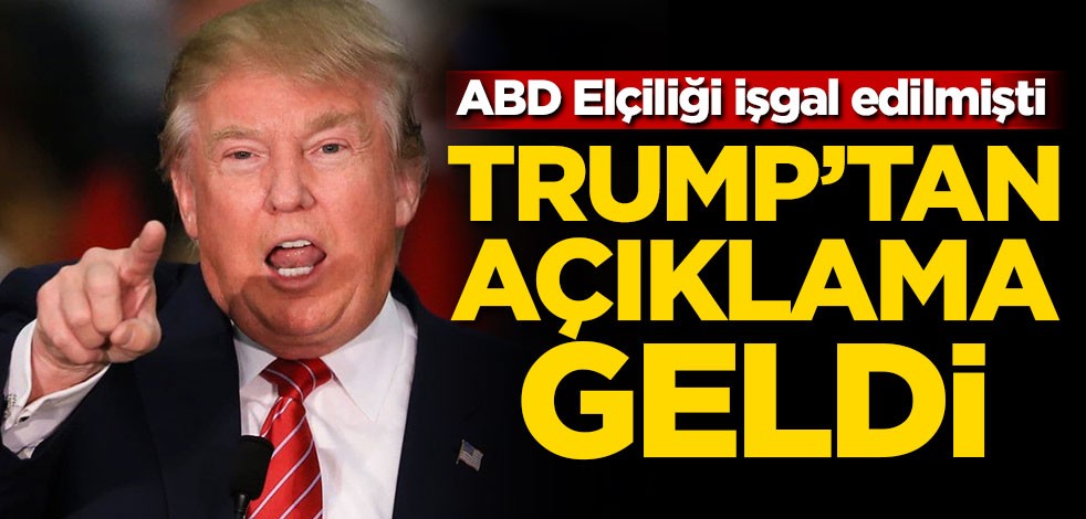 ABD elçiliği işgal edilmişti! Trump'tan açıklama geldi