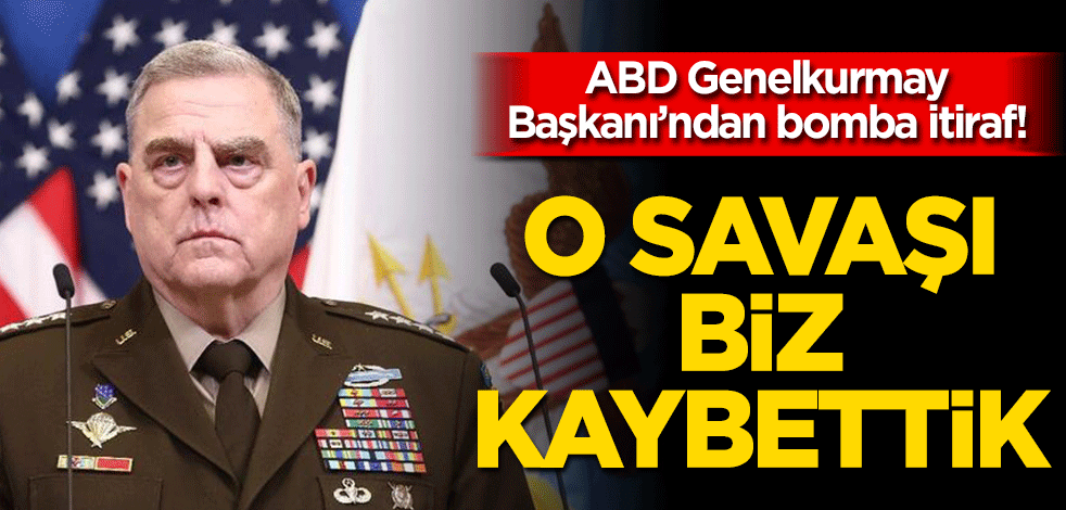 ABD flaş itiraf! O savaşı biz kaybettik