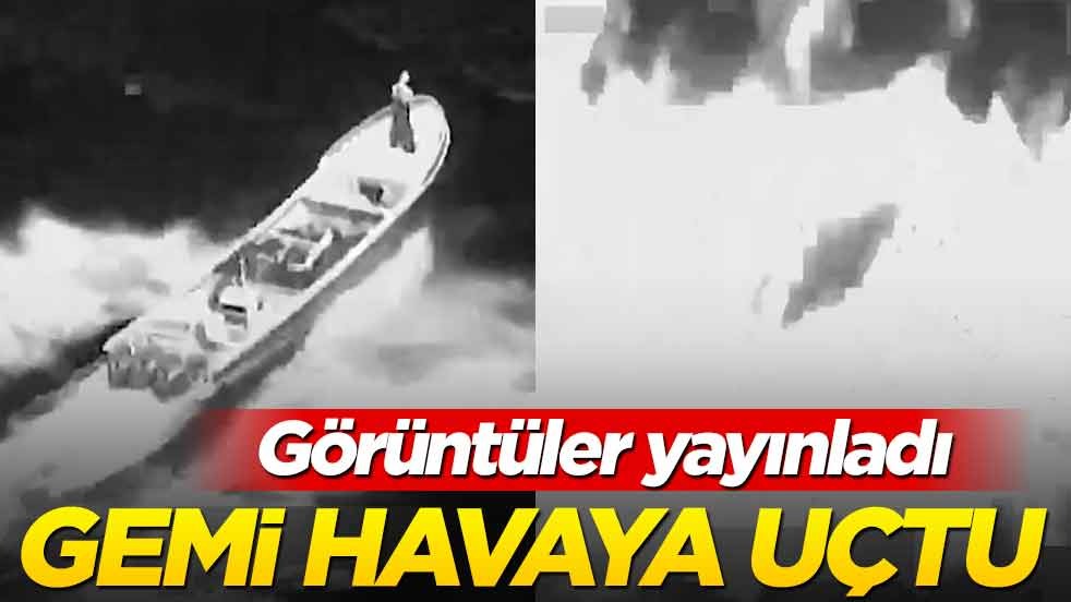 ABD gemiyi havaya uçurdu! Görüntüler yayınlandı