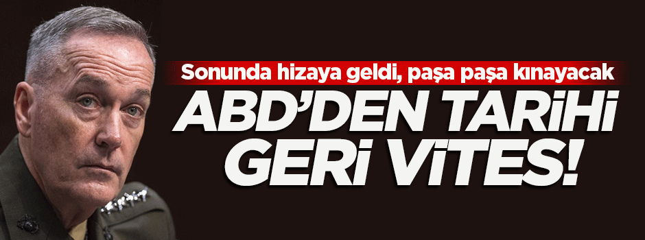 ABD Genelkurmayı sonunda hizaya geldi