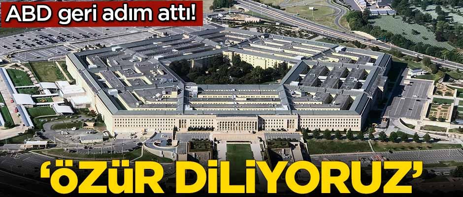 ABD geri adım attı! 'Özür diliyoruz'