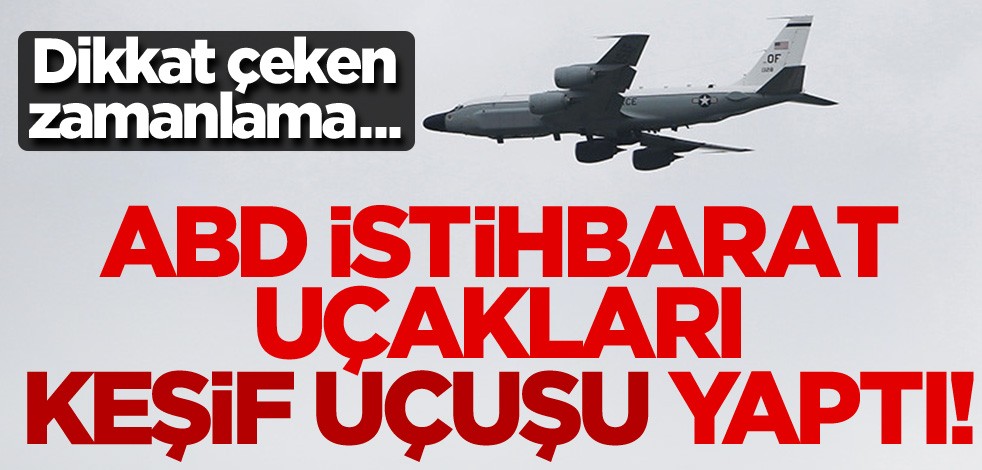 ABD istihbarat uçakları Kore Yarımadası üzerinde uçtu!