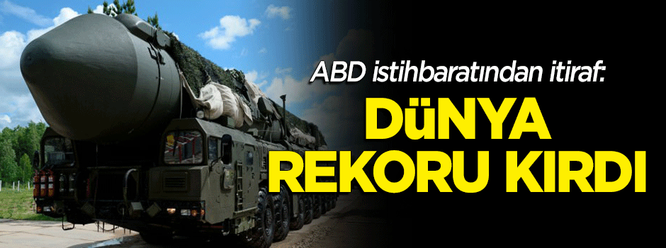 ABD İstihbaratından itiraf: S-500 dünya rekoru kırdı
