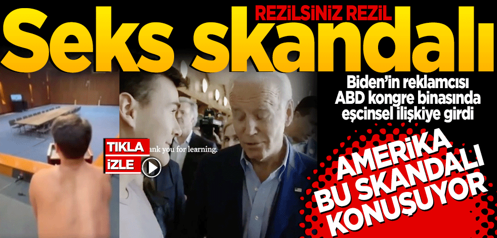 ABD Kongresi'nde seks skandalı... Biden'ın reklamcısı böyle yakalandı