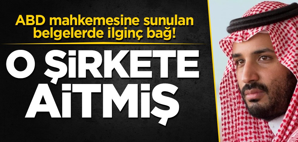 ABD mahkemesine sunulan belgelerde ilginç bağ! O şirkete aitmiş