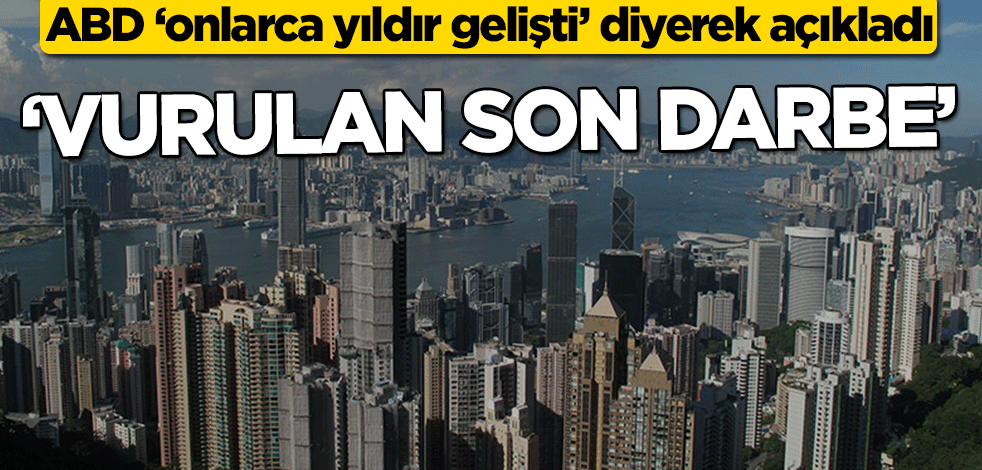ABD ‘onlarca yıldır gelişti’ diyerek açıkladı! 'Vurulan son darbe'