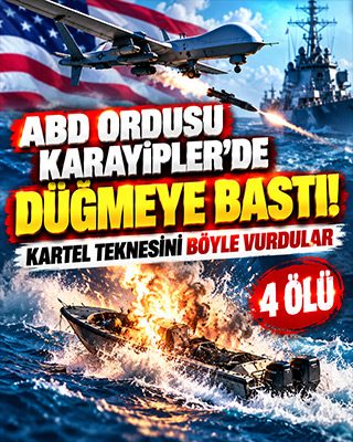 ABD ordusundan Karayipler’de yeni operasyon! Kartel teknesi hedef alındı