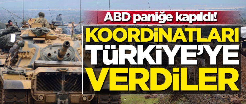 ABD paniğe kapıldı! Koordinatları Türkiye'ye verdiler