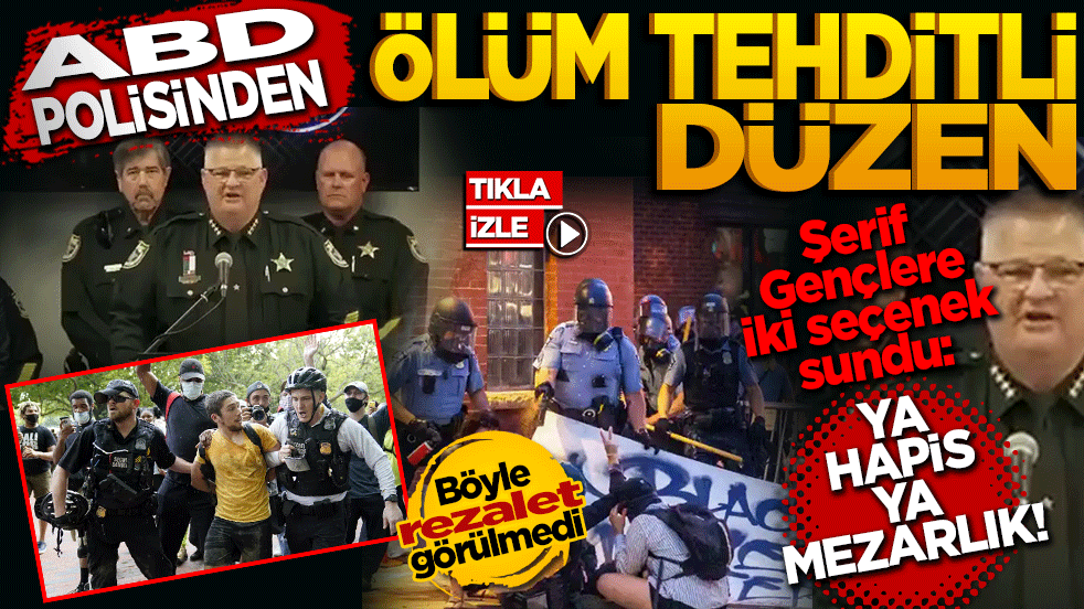ABD polisinden Ölüm Tehditli Düzen! Şerif gençlere 2 seçenek sundu: "Ya Hapis Ya Mezarlık!"