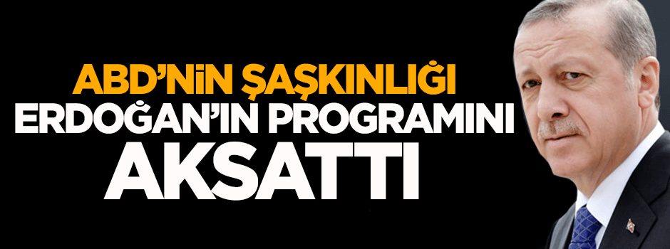 ABD polisinin hatası Cumhurbaşkanı Erdoğan'ın programını aksattı