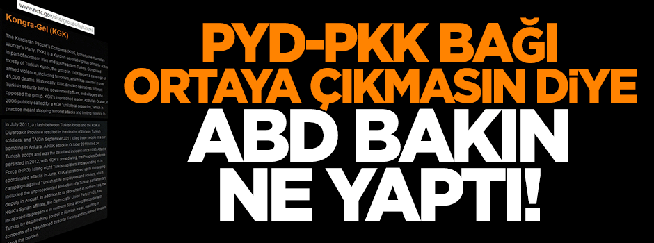 ABD, PYD’nin olduğu terör sayfasını kapattı