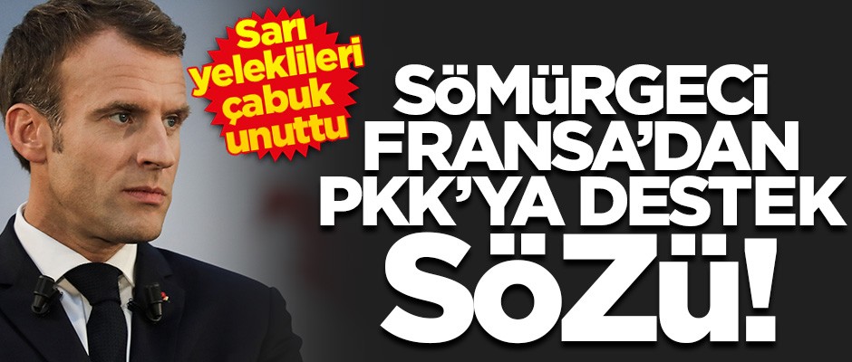 ABD rolünü diğer sömürgeciye bıraktı! Fransa'dan PKK'ya tam destek sözü