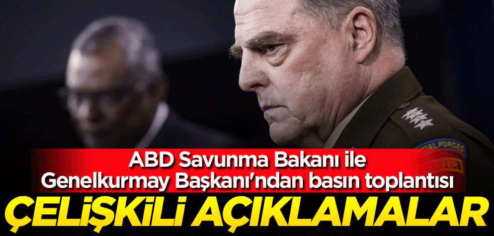 ABD Savunma Bakanı ile Genelkurmay Başkanı'ndan basın toplantısı! Çelişkili açıklamalar