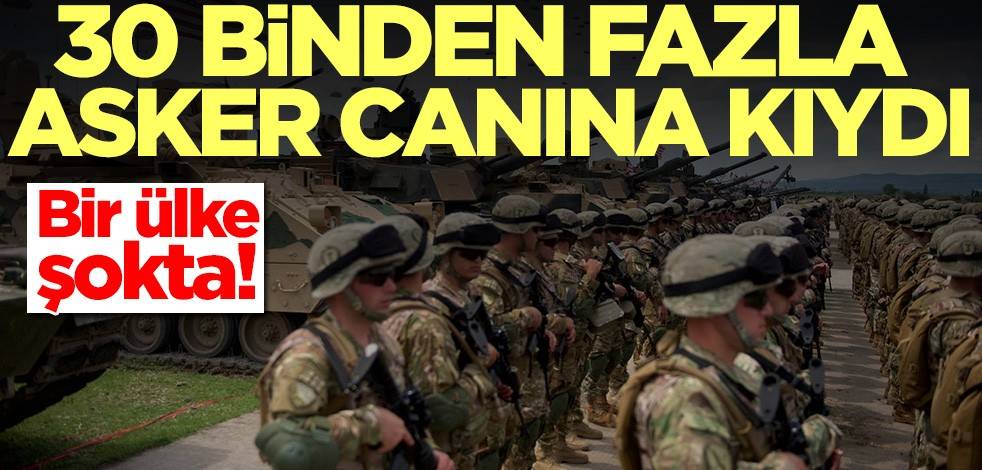 ABD şokta! 30 binden fazla asker canına kıydı