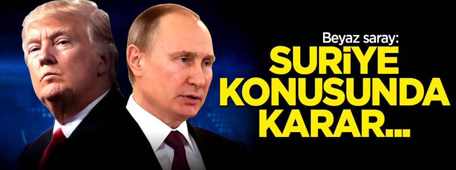ABD: Suriye konusunda karar...